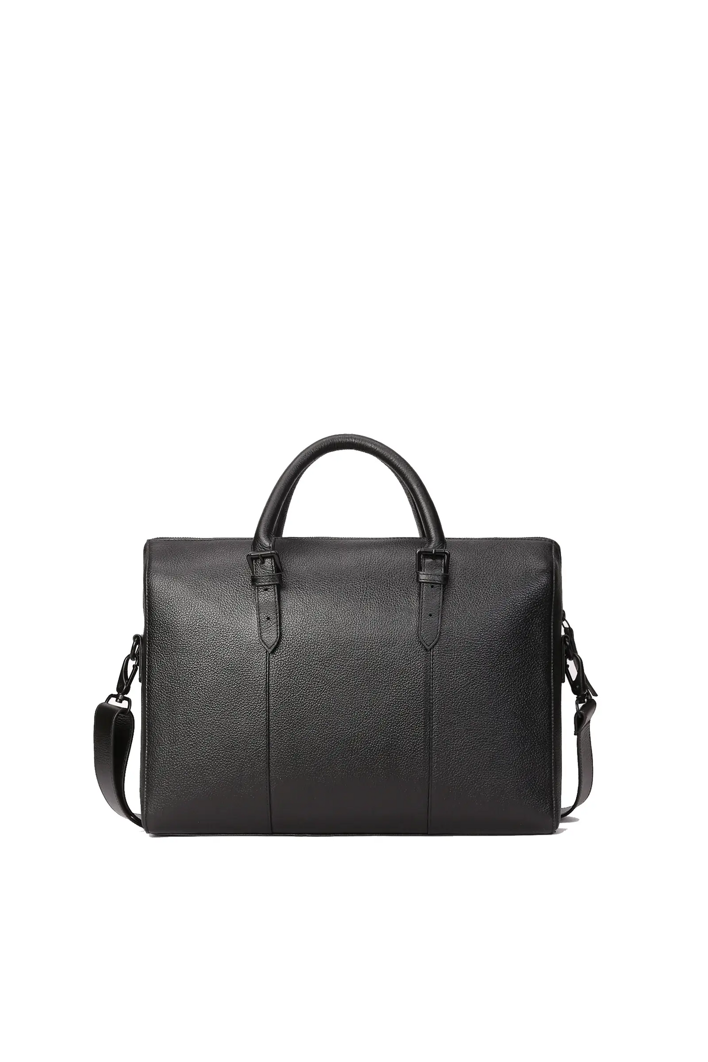 Vernier Store Premium Milled Leather Briefcase - Double Compartment 16" Laptop Bag