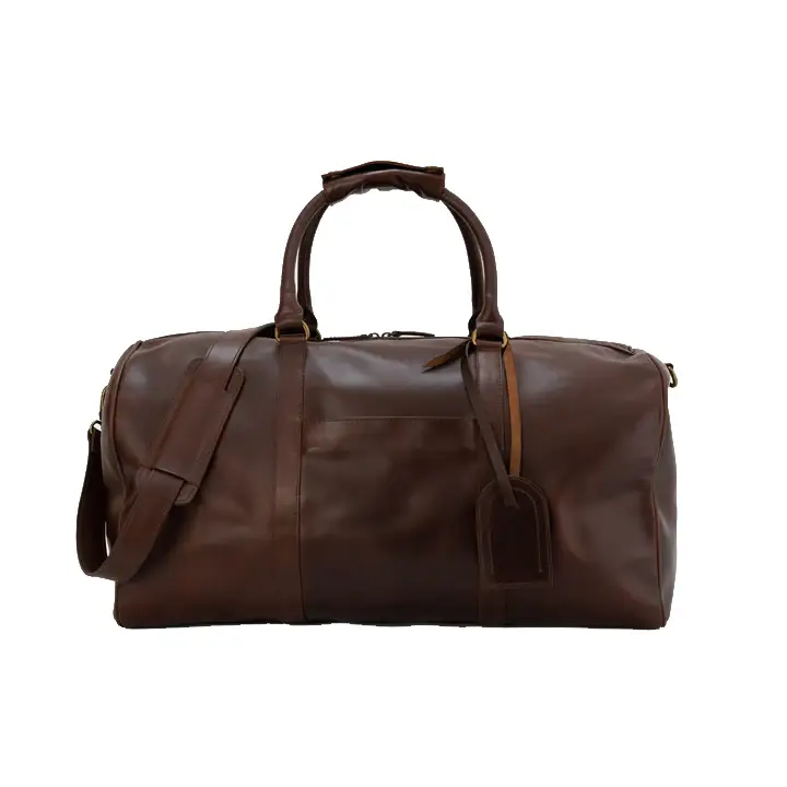 Vernier Store Full Grain Crazy Horse Leather Travel Duffel - 20" Explorer Weekender