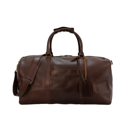 Vernier Store Full Grain Crazy Horse Leather Travel Duffel - 20" Explorer Weekender